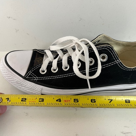 Custom Vuitton converse Black Louis Vuitton tongue added classic Louis Vuitton - Picture 2 of 8